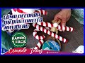 🔴 CÓMO DECORAR un bastoncito navideño - rápido y fácil🎄🎅