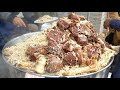 Zaiqa Beef Pulao - Golden Pulao Mountain, Street Food in Qissa Khuwani bazar Peshawar - Zaiqa Chawal