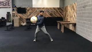 Medicine Ball Rotational Shot-Put Throw