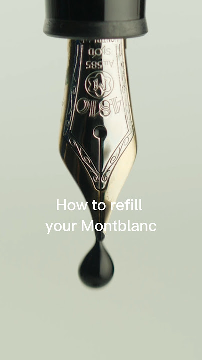 Tutorial of how to refill your Montblanc Writing Instrument🖋️🖤 Enjoy ✨