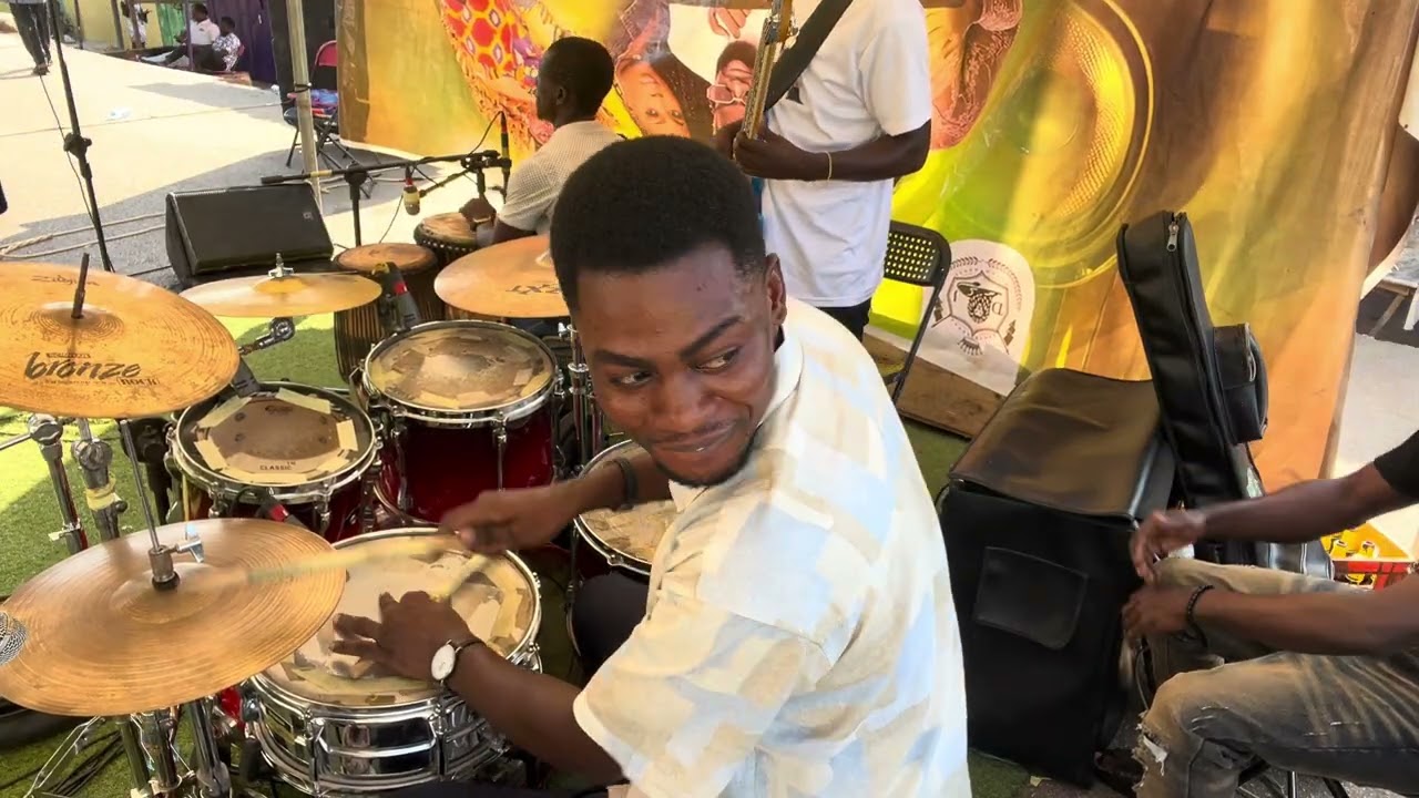 ||DRUM CAM|| 🥁🌅... Experience this Smooth Gospel Highlife from King George and YOUNGSTER BAND🥁🥰🌅🙏🏼❤️