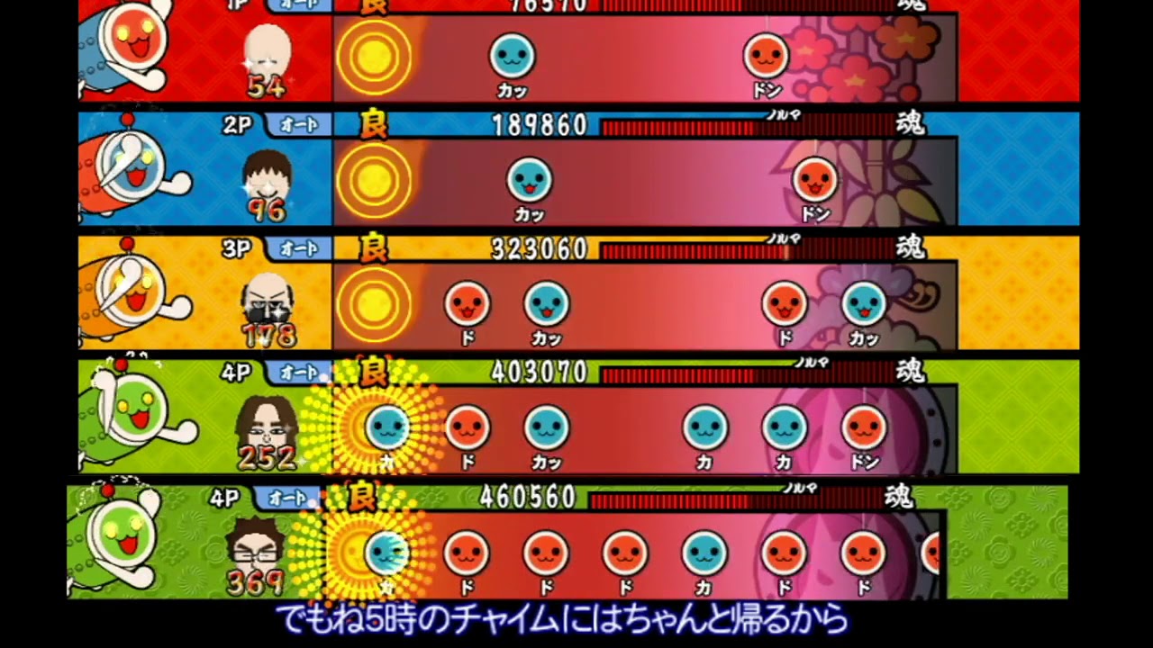 りりるページ　太鼓4台 太鼓の達人 Wii4】白鳥の湖 ～still a duckling～【新・全難易度同時