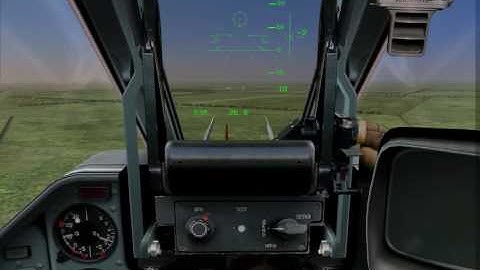 LockOn : Flaming Cliff ~ Su-25T landing practice