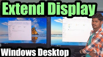 How to extend or duplicate your Windows desktop onto a 2nd Monitor? || How to extend windows screen?