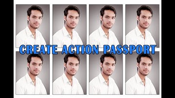 Create Action Passport Size Photo Step by Step Process - Photoshop tutorial in Hindi - FX Monitor