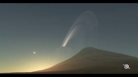 Habitable moon orbit around a ringed gas giant