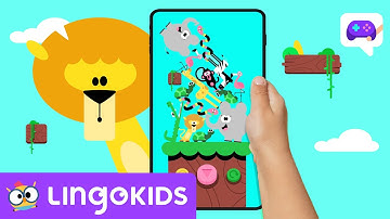 SAFARI ANIMALS STACKING GAME 🦁🦩| Lingokids Games for kids