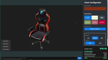 AI-Powered 3D Product Configurator DEMO (Shopify/WooCommerce Integration) | EmeraldSoft.uk
