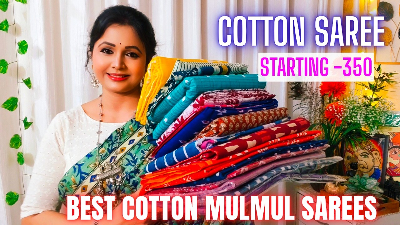 MEESHO COTTON MULMUL SAREE HAUL || MEESHO SAREE HAUL || Under-680 //Daily & Office wear saree