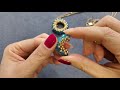 DIY水晶项链 Beaded pendant necklace crystal beads necklace DIY