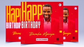 Poster Design In Android || Birthday Poster Design In Pixellab || Jinsi Ya Kudesign Poster Na Sim