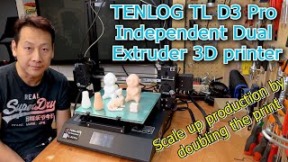 Tenlog TL D3 Pro Independent Dual Extruder 3D printer review by Benson Chik Double the print speed!