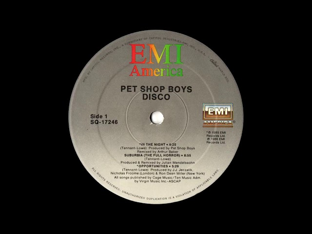 Pet Shop Boys - In the Night (Extended Mix) 1986