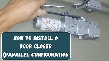 Hoe installeer ik een deursluiter in parallelconfiguratie?