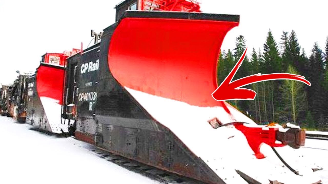 Vlaky Se Sněhovými Pluhy V Akci. Nejvýkonnější Stroje
