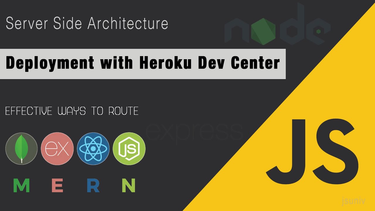 Deploy node app - Part - II | Heroku Dev Center | MERN Stack | Server ...