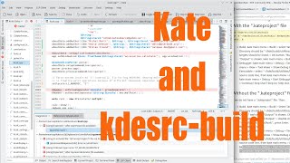 KDE's Kate and kdesrc-build tutorial - September 2022 - fc80dd44