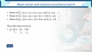 Mean Vector and variance-covariance matrix | Multivariate Analysis | STA633_Topic009