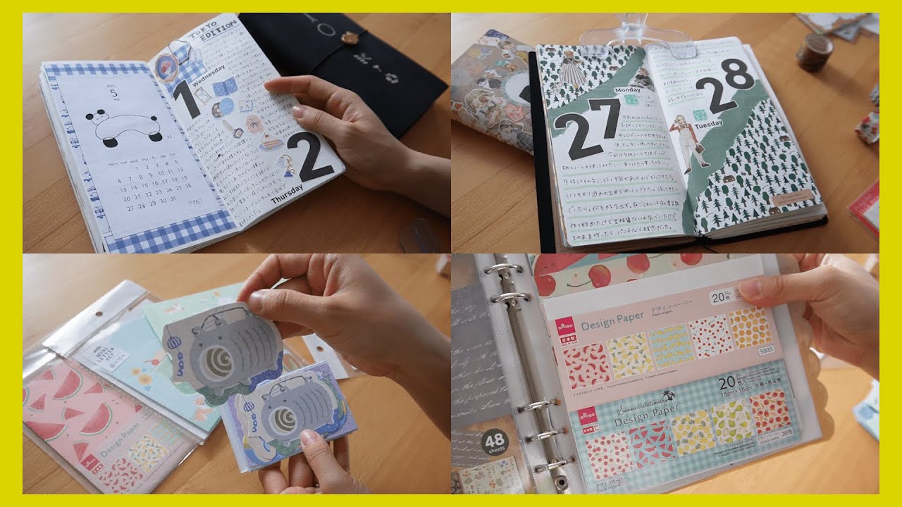 【2024.05】手帳デコとセリア･DAISOの購入品紹介/購入品紹介/手帳パラパラ
