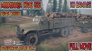 MudRunner-Bear Creek-American Wilds DLC-KRAZ 255-Log delivery-Советский КРАЗ 255 на бездорожье