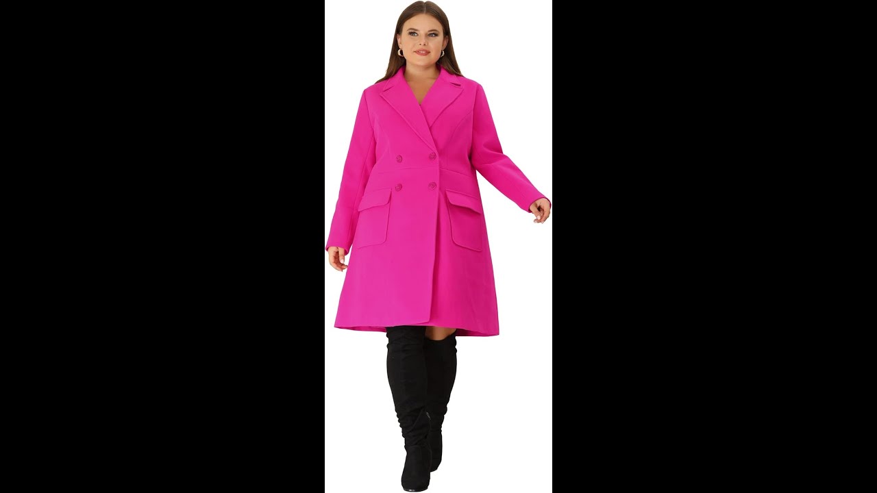 Agnes Orinda Double Breasted Trench Review - Pros & Cons - Agnes Orinda plus size coat