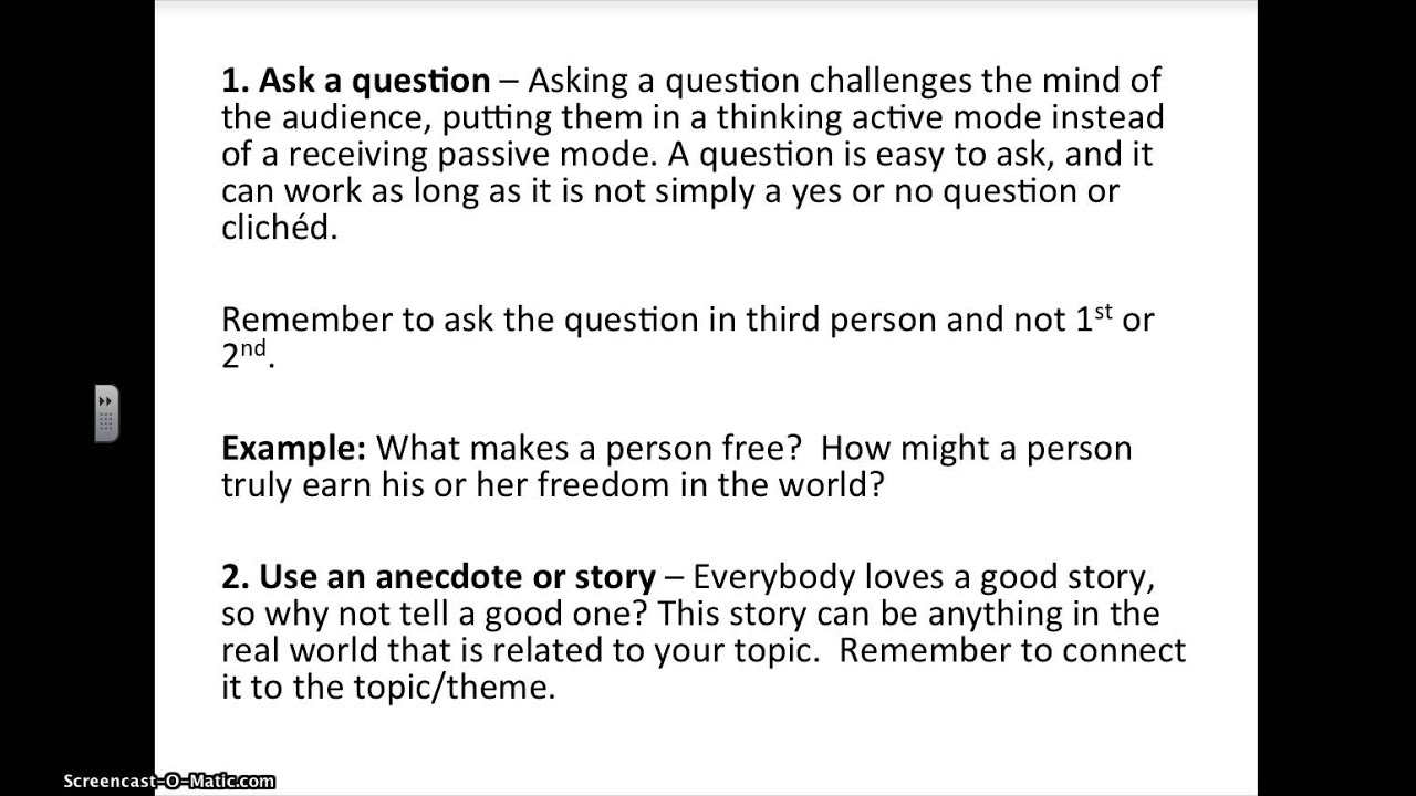 Writing An Attention Grabber Hook YouTube