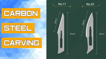 Carbon Steel Carving Metal Scalpel Knife  Blades Number 11 23 Surgical Medical Practicing Cutting Sc