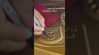 Hand-painted detailing on a Steinway & Sons #piano #america #nyc #nj #steinwayandsons #shorts #reels