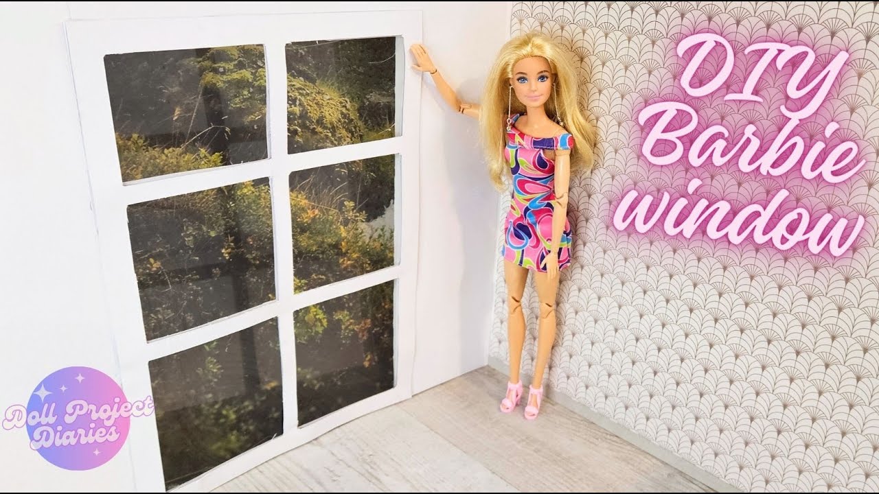 How to Make a Dollhouse Window | Barbie Scale & Realistic! #diy #window ...