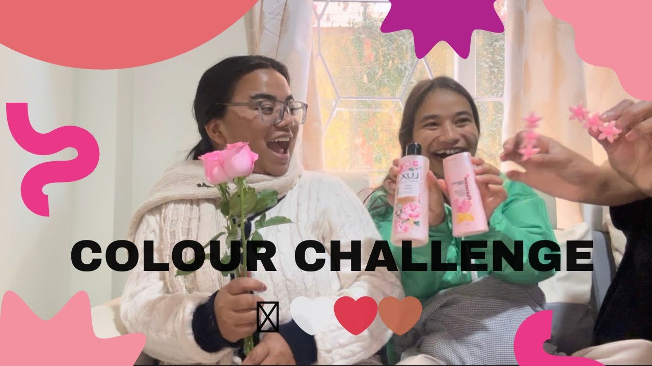 We did a fun challenge🥳 ❤️🧡🩵🩷
