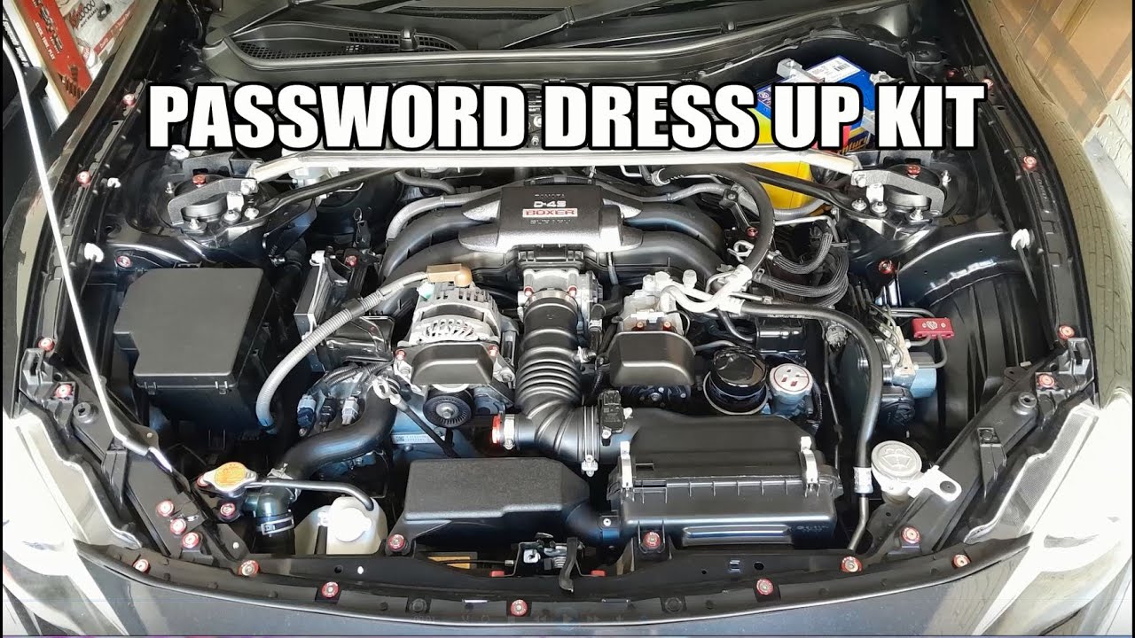 Password Engine Bay Dress up kit (Toyota 86 GTS) - YouTube