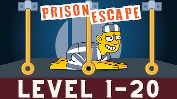 Prison Escape : Pin Puzzle Part 1 | Level 1-20 | Very Fast Walkthrough No Pauses 2023 Latest Update