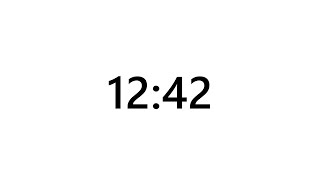 Timer for 12 minutes and 42 seconds