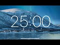 25 minute timer  northern lights soothing music