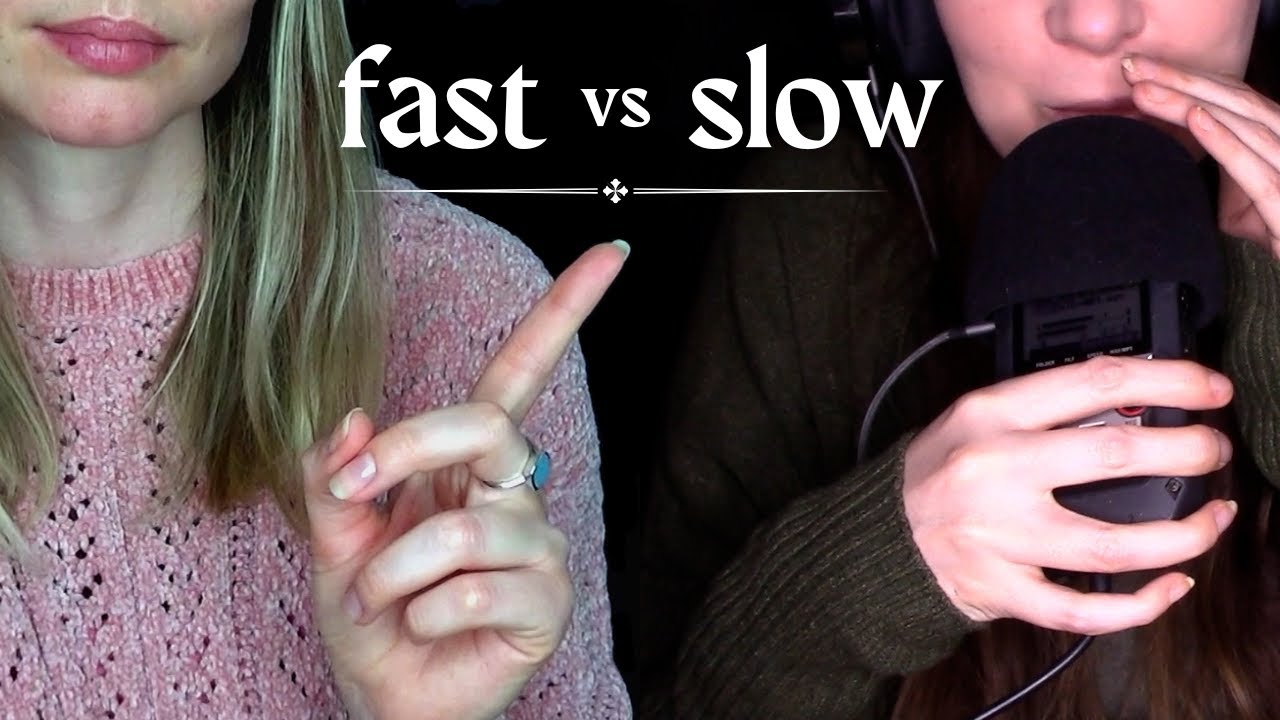 FAST ASMR VS SLOW ASMR - Quale preferisci? 💚 collab @GothaiiASMR