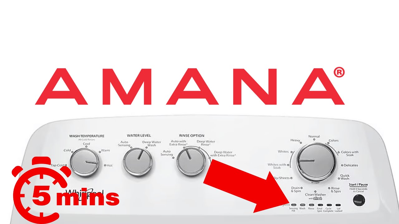 Amana Washer Starts But No Water: Troubleshooting Guide - YouTube
