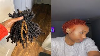 Hair vlog// cutting my locs + bleaching and dyeing my hair!