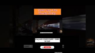 12697  Chennai Central - Trivandrum central Weekly Sf exp||Xing with CAPE-DBRG VIVEK SF#shortsfeed