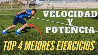 👉TOP 4 EJERCICIOS QUE TE HARÁN MEJORAR VELOCIDAD Y POTENCIA!!🏋️‍♂️💪 (entrenamiento 💯 profesional)🔥