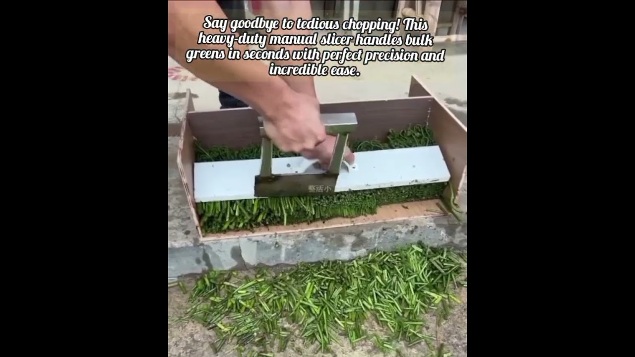 Genius Manual Tool For Cutting Large Green Vegetables