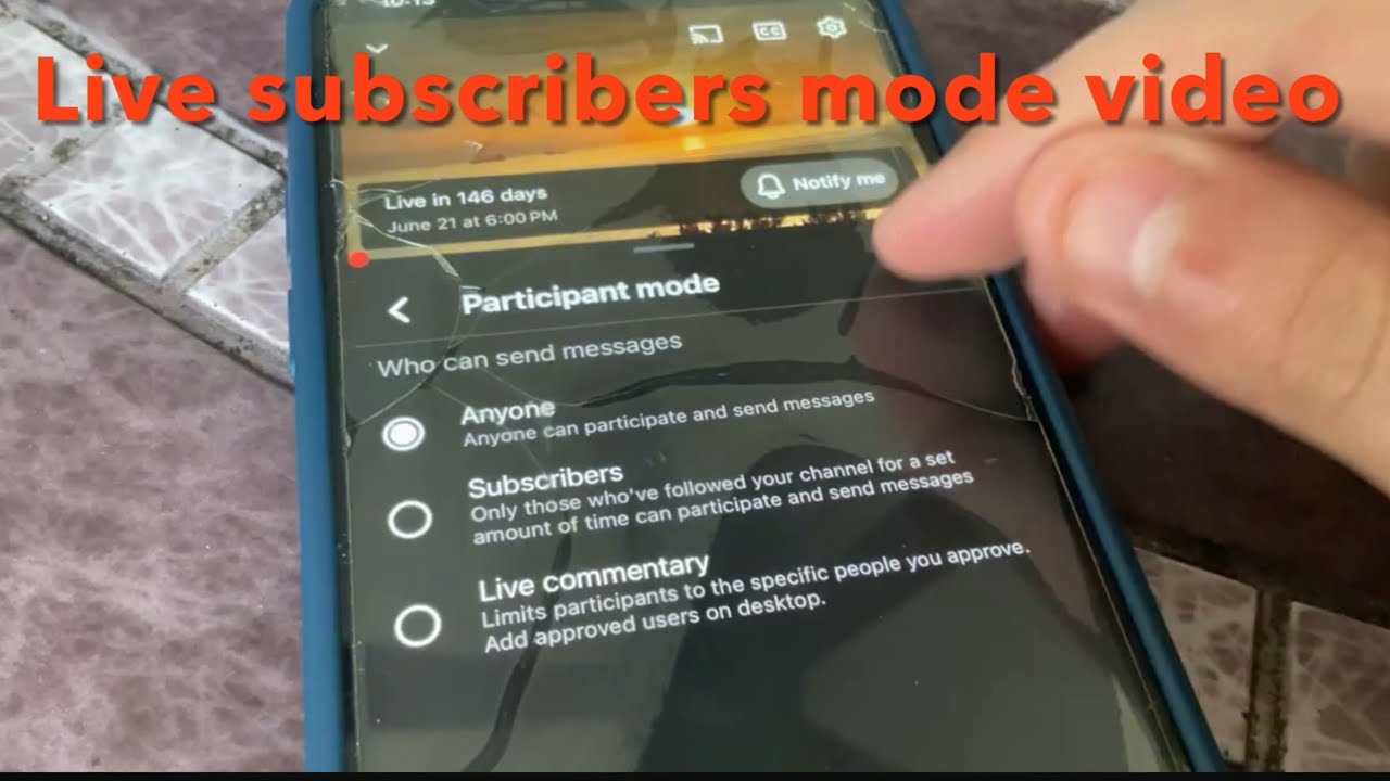 Video tips and tricks on how to turn on subscribers mode in your live streams YouTube channel ￼