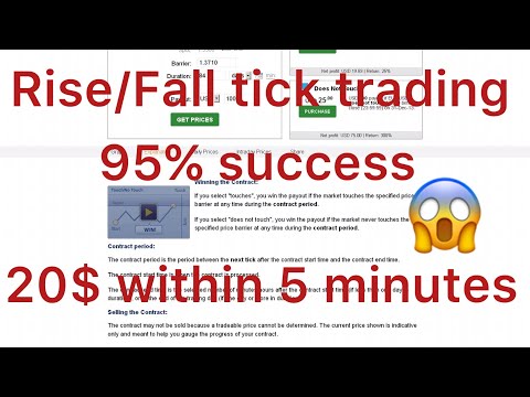 Rise / Fall Tick Trading Strategy Binary Trading 95% Success
