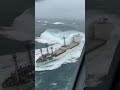 Tanker ship vs Rogue Wave - Survival or Disaster? #extreme #ocean #maritime