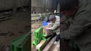 Hydraulic Wood Splitter23M Acopied This Is A 1 Meter Stroke 50 Ton Press With A 3 Cm Thick