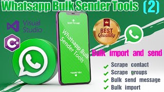 Whatsapp Bulk Sender Tools(2) witch C# SOURCECODE(100%)#whatsapp#whatappbot screenshot 5