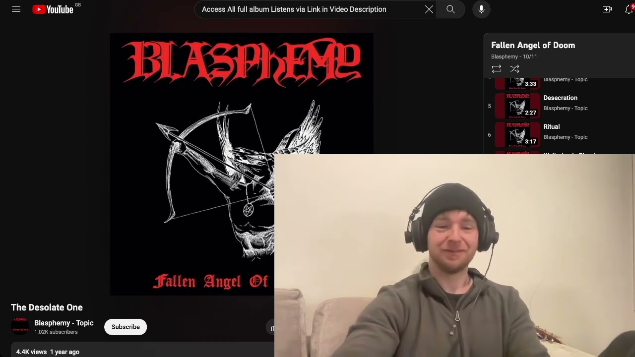 Blasphemy - The Desolate One Reaction & First Listen