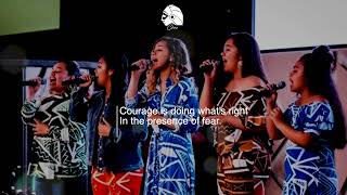 Courage Instrumental w/lyrics || Tonga Sisters || Key of D (Prod. by Chino)