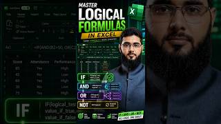 Excel IF, AND, OR &amp; NOT Formula in 60 Seconds | Excel Short Tutorial