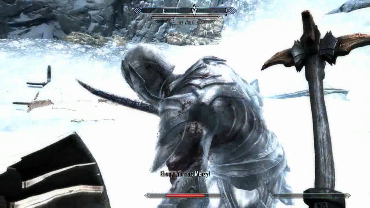 Ponty vs. The Ebony Warrior - Legendary Difficulty (Skyrim)