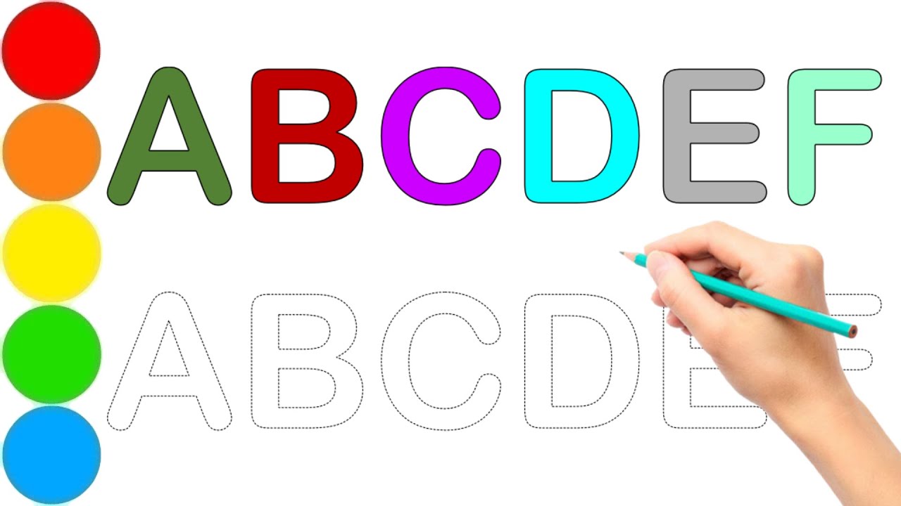 Abc Def Writing Alphabet for kids | Teaching Writing ABC for Preschool | ABCDEF | Kids ...